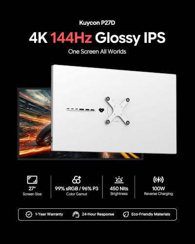 Image of P27D 27 inch 4K Monitor, IPS Glossy Panel (Minimalist Without Stand)