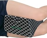 Big Ant Kniekissen für Seitenschläfer, Orthopädisches Beinkissen Memory Foam, Hochwertiges Seitenschläferkissen mit Band, Schlafkissen für Rücken, Hüfte, Gelenk, Wirbelsäulen, Schwanger - Schwarz