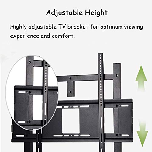 Soporte movil para TV de 55"-95" con ruedas y 2 estantes miniatura 6