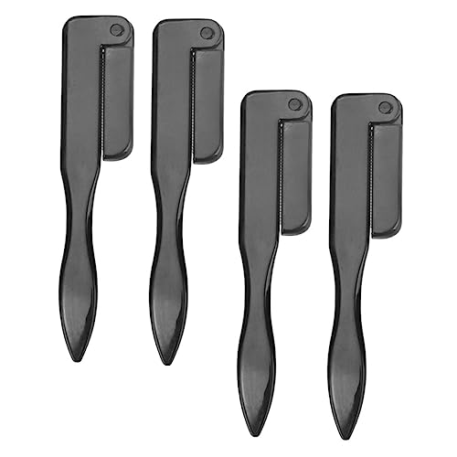 Beavorty 4pcs Multi-Functional Brow Styling Eyebrow Brush Set Brow Spoolies for Eyebrows Folding Comb Perfect for Makeup Beauty Salons