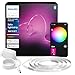 Philips Hue Indoor 3m Smart LED Solo Lightstrip Basis-Set, 1er-Pack, Steuerung mit der Hue App, Funktioniert mit Alexa, Google Assistant und Apple HomeKit