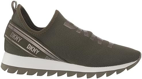 DKNY Women's Essential Lightweight Slip on Fashion Sneaker, Green, 9 | Image 5
