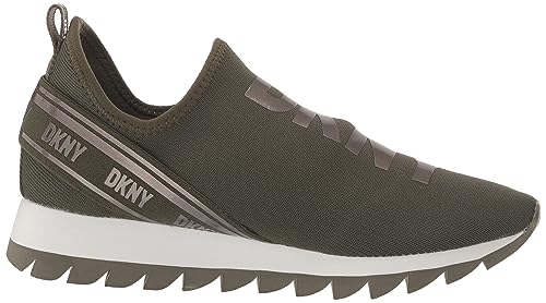Image of DKNY Women's Abbi Knit Slip on Sneaker with Logo
