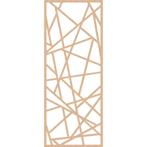 Image of Conway Decorative Pierced Fretwork Wood Wall Panels, 35 3 /8 inchW x 89 3 /8 inchH x 3 /8 inchT, Hickory