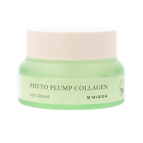 MIZON Phyto Plump - Crema de día de colágeno colágeno vegetal antiarrugas hidratante fórmula vegana segura 17fl oz169 onzas