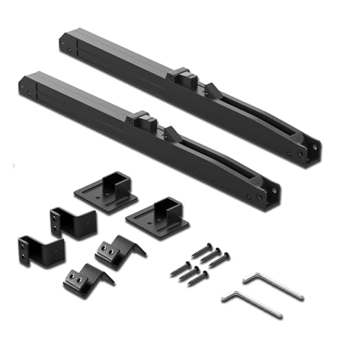 Billowvolve Ferrure de porte coulissante - Système d'amortissement - Amortisseur de porte - Amortisseur de porte - Soft Close - Noir - Plastique - Noir - 31...