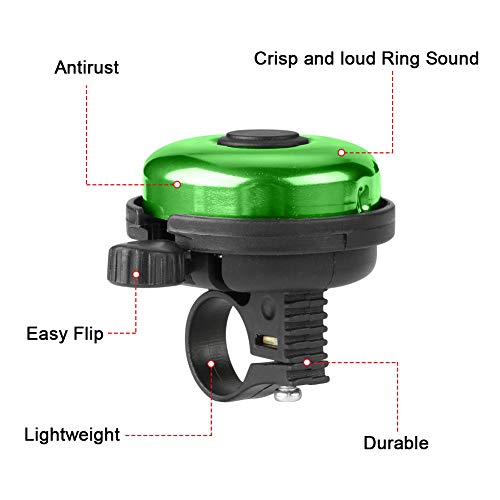 image for Accmor Classic Bike Bell, Aluminum Bicycle Bell, Loud Crisp Clear Soun