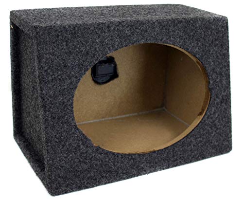 Image of Q Power 2-Pack 6x9 Inch Angled Speaker Enclosure, Sealed Car Audio Box