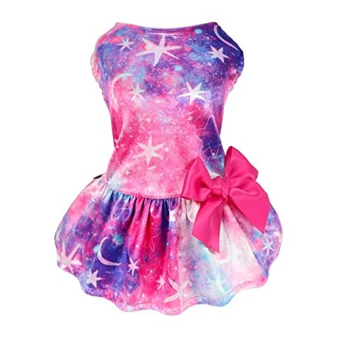 Fitwarm Muttertag Hundekleider, leichte Samt-Hundekleidung Cover