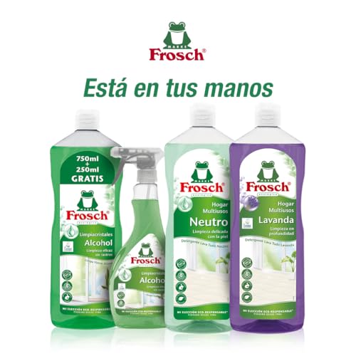 Frosch - Limpiador Multiusos de Hogar Ecológico con pH Neutro, Limpia Todas las Superficies y Cuida la Piel - Resultado Brillante y Duradero - Pack 10uds x 1L - imagen 5