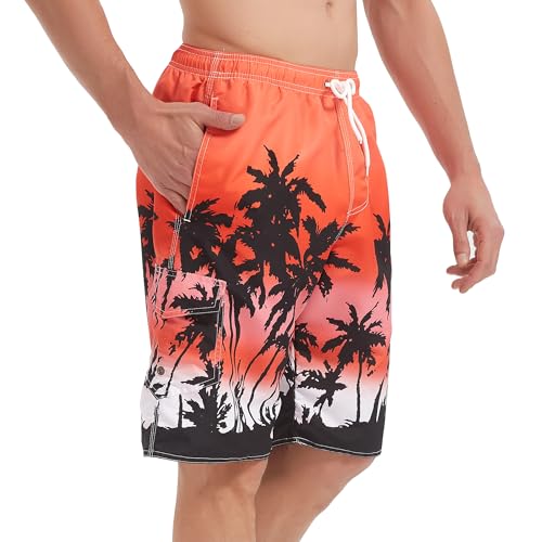 Image of Mens Swimming Trunks Swim Trunks Quick Dry Swim Shorts with Mesh Lining Funny Swimwear Bathing Suits