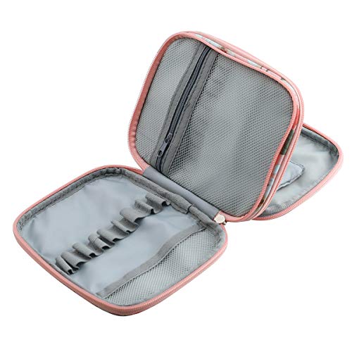 KOKNIT Crochet Hook Case, Zipper Storage Organizer Bag with Web Pockets for Knitting Accessories/Crochet Hook Kit Tools - Image 3
