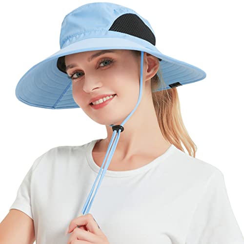 EINSKEY Sonnenhut für Männer/Frauen, Wasserdicht Breite Krempe Eimerhut UV-Schutz Boonie Hut zum Angeln Wandern Garten Strand Cover