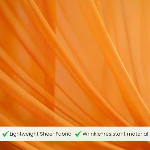 Image of SpecialYou Ganpati Decoration Setup for Home with Orange & Red (7 * 3.5 ft) Curtains, Varalakshmi Pooja Decoration Items, Backdrop Cloth for Decorations Pooja, Mandir Decorations Items for Home- 9Pcs