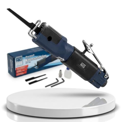 Druckluft Karosseriesäge Druckluftsäge Blechsäge Säge Stichsäge Blechschneider gummierter Griff 1/4' Schnellkupplung