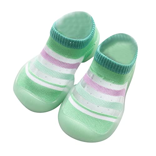 Baby Boys Girls Striped Prints Shoes Toddler Breathable Mesh The Floor Socks Shoes Non Slip Shoes Baby Walking Shoes
