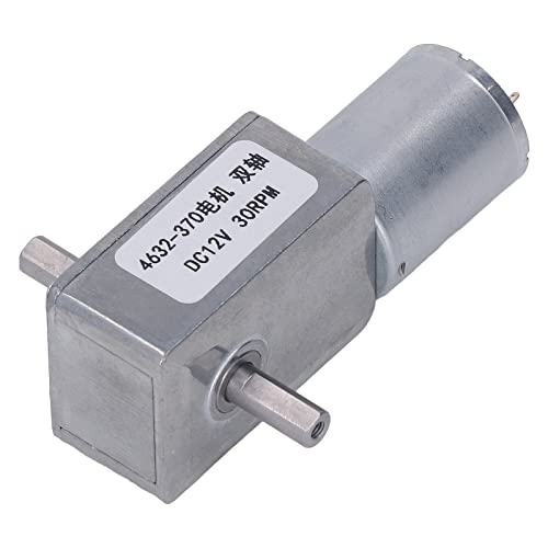 Hyuduo Motor de Reducción de CC, Motor de Engranaje de Doble Eje Mini de Engranaje de Micro Metal, Motores de Ventilador, Aplicación Ancha, Diseño Especial, Parámetro del (30RPM)