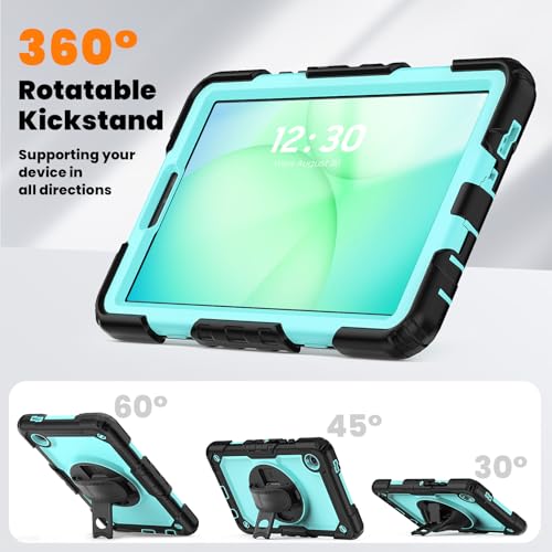 Coque Samsung Tab A11 Plus rotative antichoc avec porte-crayon - 5