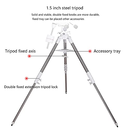 WANWEN Refraktor-Teleskop für Erwachsene 127 mm Öffnung 1200 mm einstellbare tragbare Teleskope mit stabilem Stativ und… – Bild 6