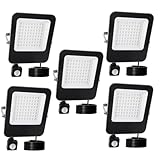 Photo Gallery jbdusn 50w faretto led da esterno con sensore di movimento, 5 pezzi faro esterno impermeabile ip65 super luminosa proiettore faro da esterno per patio cortile garage Photo Gallery jbdusn 50w faretto led da esterno con sensore di movimento, 5 pezzi faro esterno impermeabile ip65 super luminosa proiettore faro da esterno per patio cortile garage