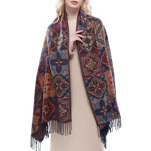 Chal Pashmina Sakkas Para Mujer - Suave, Reversible Y Multiusos