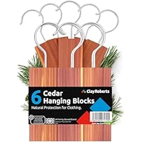 Cedarwood Moth Repellent, Cedar Blocks for Wardrobes & Clothes Storage, Pack of 6 Cedar Hanging Blocks, Moth Protection, Cedarwood Wardrobe Fresheners Repellent Balls (18 Pack)