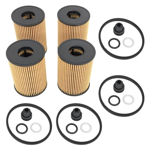 Pack of 4 Oil Filters Replace 26350-2S000 21513-23001 for Hyundai Santa Cruz Fe Sonata Tucson Kia Sorento 2.5L 2020 2021 2022