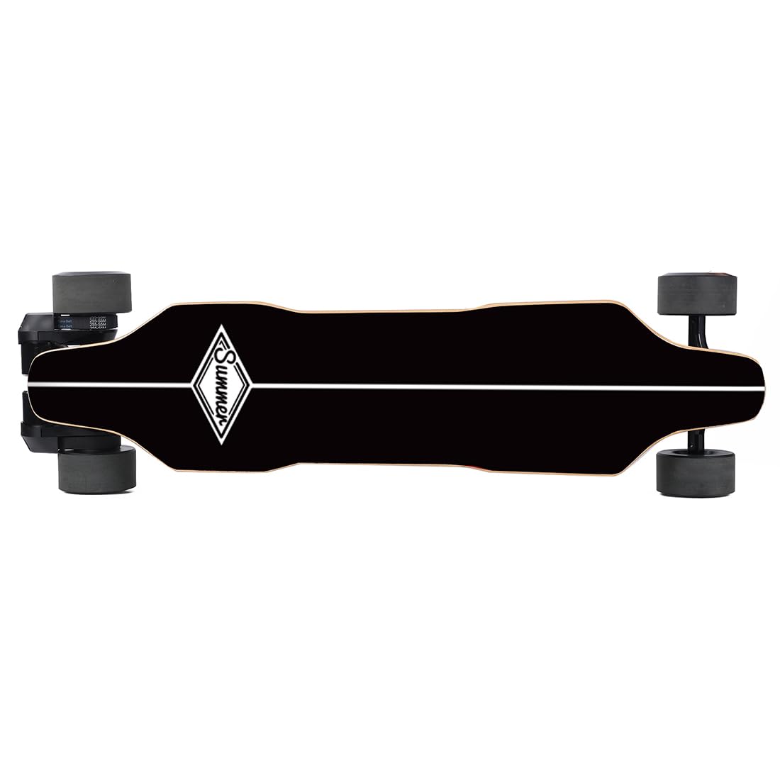 Elektro Skateboard, Vierrädriges Longboard mit Zwei 450W Nabenmotoren, Wasserdichtes, Stoßabsorbierendes Skateboard, Maximale Belastung 100KG, 38KM/H