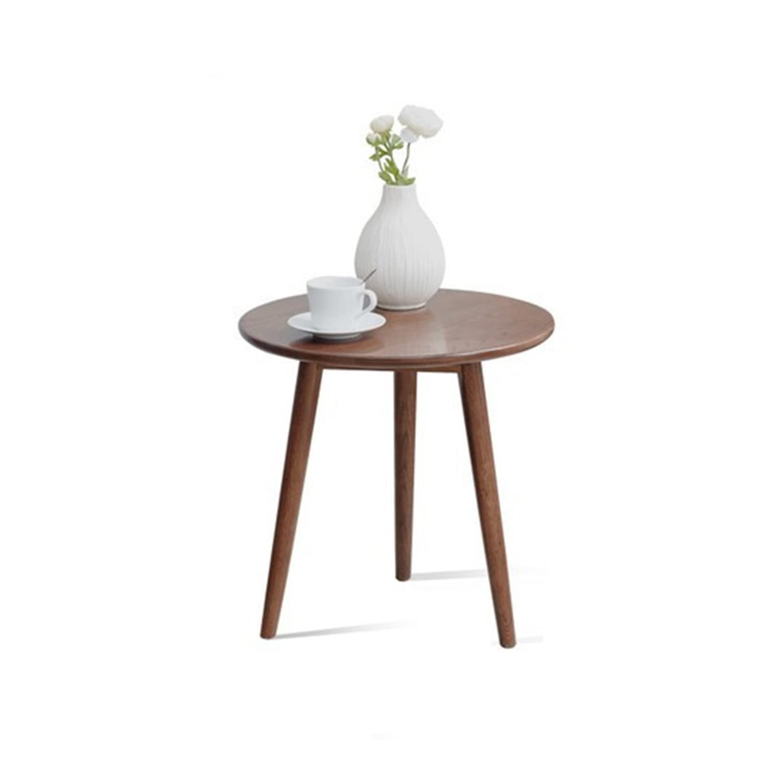 Table Basse en Bois Massif ronde avec 3 pieds stables pour le salon