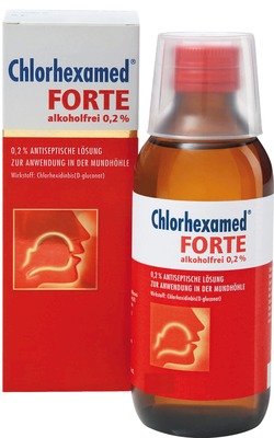 CHLORHEXAMED FORTE alkoholfrei 0,2{74f1e446c08e85492d9227152febdf2b580b360662a8827d7b78c47557aa2339} 600 ml