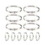 Xjdzineq 12 Stück Edelstahl Rollenklemmen für Fleisch, Wurstherstellung, verstellbare...