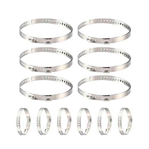 Dcaknri Confezione da 12 morsetti regolabili per involtini in acciaio inox, per la preparazione degli alimenti, gadget da cucina per la preparazione di salsicce