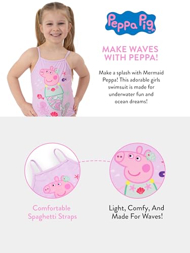 Image of Peppa Pig Bathing Suit | Mermaid Girls Swimsuit | Girls Bathing Suit for Summer