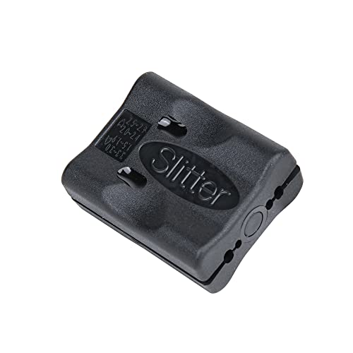 Image of Corslet Two Pieces per Pack Mid Span Cable Slitter 4 Precision Slitting Grooves For Cable 1.5-3.3mm Alloy Forging Sharp Blade Easy Operation to Open Fiber Jackets (Buffer Tube Stripper Black)