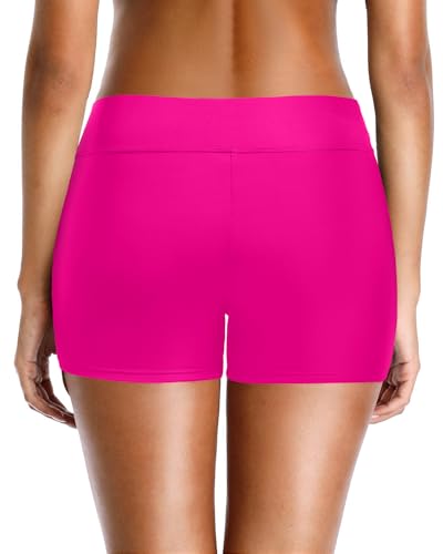 Image of Yonique Womens Swim Shorts Bathing Suits Bottoms Swimsuit Bottoms(Available in Plus)