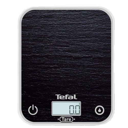 Tefal Optiss BC50D2V0 Balance de Cuisine Électronique Ecran Lumineux Résistant aux Rayures Capacité 5 kg Gris Ardoise