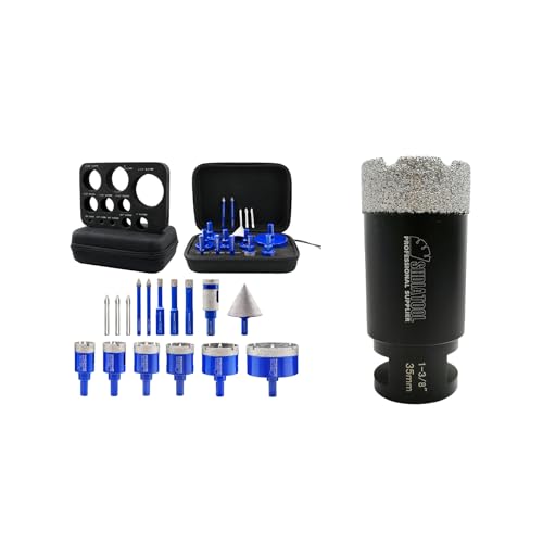 Kit Brocas Diamante para Azulejos 16 Piezas 6-65 mm miniatura 1