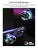 BKELHS Magnetic Bluetooth Speaker,Multifunctional Portable Wireless Waterproof G200 Speaker with Multi RGB Color Light Show-3D Surround Sound Effect,Phone Stand for iPhone, Android, TWS Pairing