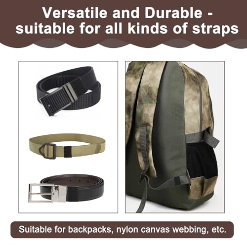 Giantree 20 Stück Elastische Gürtelschlaufe, Elastische Gürtelhalter, Schwarze Nylon Gürtelschlaufen Taktische Rucksackgurt Halter zum Befestigen von Gürteln Rucksäcken Tragetüchern für 3,5-4cm Gürtel