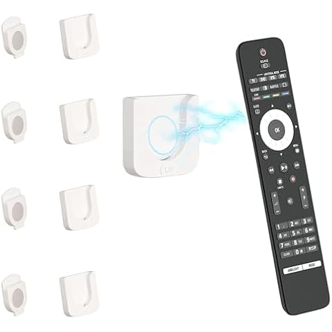 SONZUIA 4 Pieces Magnetic Remote Control Holder Wall Mount for Tv Remote Controls Fan Remote Controls Air Conditioner Cover