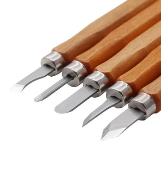 12pcs Hand Wood Carving Chisels Knife Tool for Basic Woodcut Working Tools