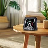 Für AC-Controller, WiFi für IR-Feuchtigkeitssensor, geteilte Fernbedienung mit LCD, USB-betriebene App-Steuerung für Heimbüro, Kühlung, Heizsysteme, schwarz (Netzteil Standard-Version)