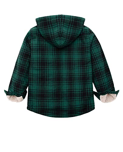Image of ZENTHACE Boys Sherpa Fleece Lined Flannel Jacket