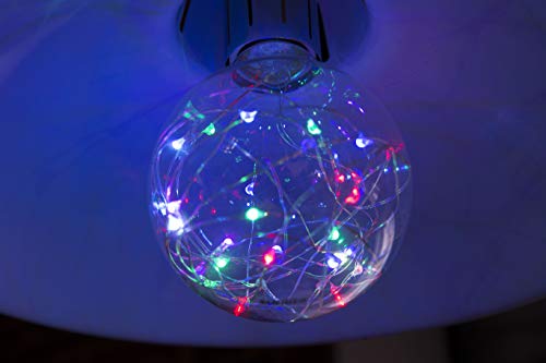Sunlite 41016 G25 Globe Bulb, Led Fairy-Lights Inside, 1.5 Watts, Medium (E26) Base, Non Dimmable, Party Decoration, Holiday Lighting, String Light, Multi-Color, 6 Count #TOP3