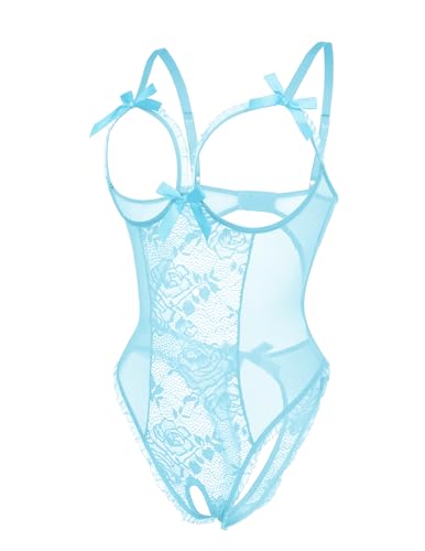 Image of Avidlove Women One Piece Lingerie Sexy Lace Babydoll Mini Bodysuit
