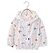 Sweat à Capuche Cruche à écran Solaire Léger, Vêtements De Protection Contre Le Soleil, Veste à Capuche pour Bébé, Vêtements D'été pour Filles, Climatisation Vêtemen(Size:4.5-5 Years Old,Color:Blanc)