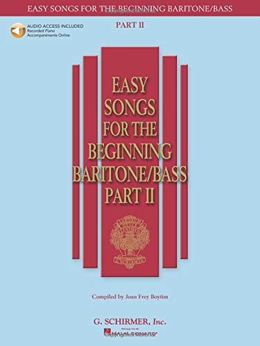 Easy Songs for the Beginning Baritone/Bass, Part II