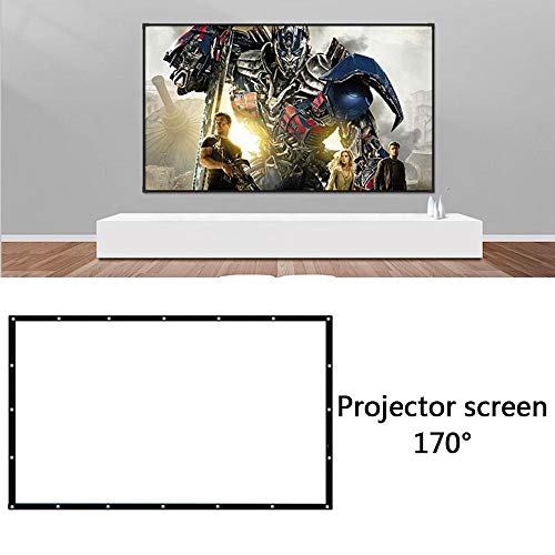 Pantalla de proyector plegable 72 pulgadas 16:9 blanca miniatura 5