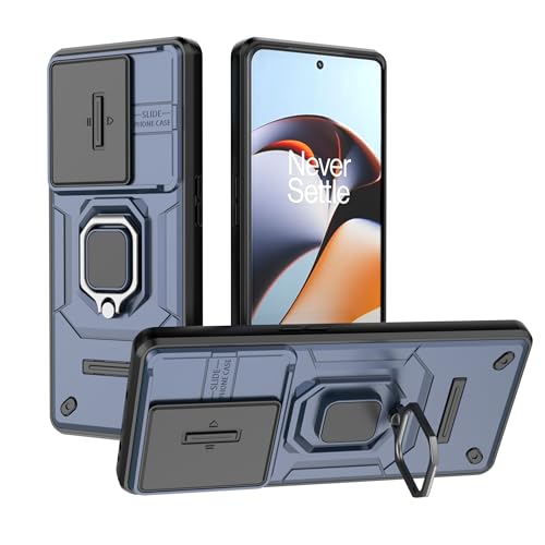 Image of CamShield Pro Case with Slide Camera Protection and 360 Protection Ring Stand Bumper Back Case Cover for OnePlus 11R 5G (Blue)