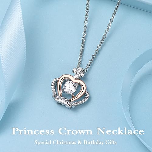 Daughter Gifts for Daughters from Mothers Dad Mom, To My Badass Daughter Crown Necklace Gifts for Women Girls, Cute Daughter Birthday Christmas Gifts for Her2